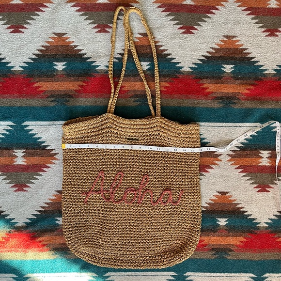 Aloha Raffia Woven Tote / Beach Bag. O’Neill. - Picture 5 of 8